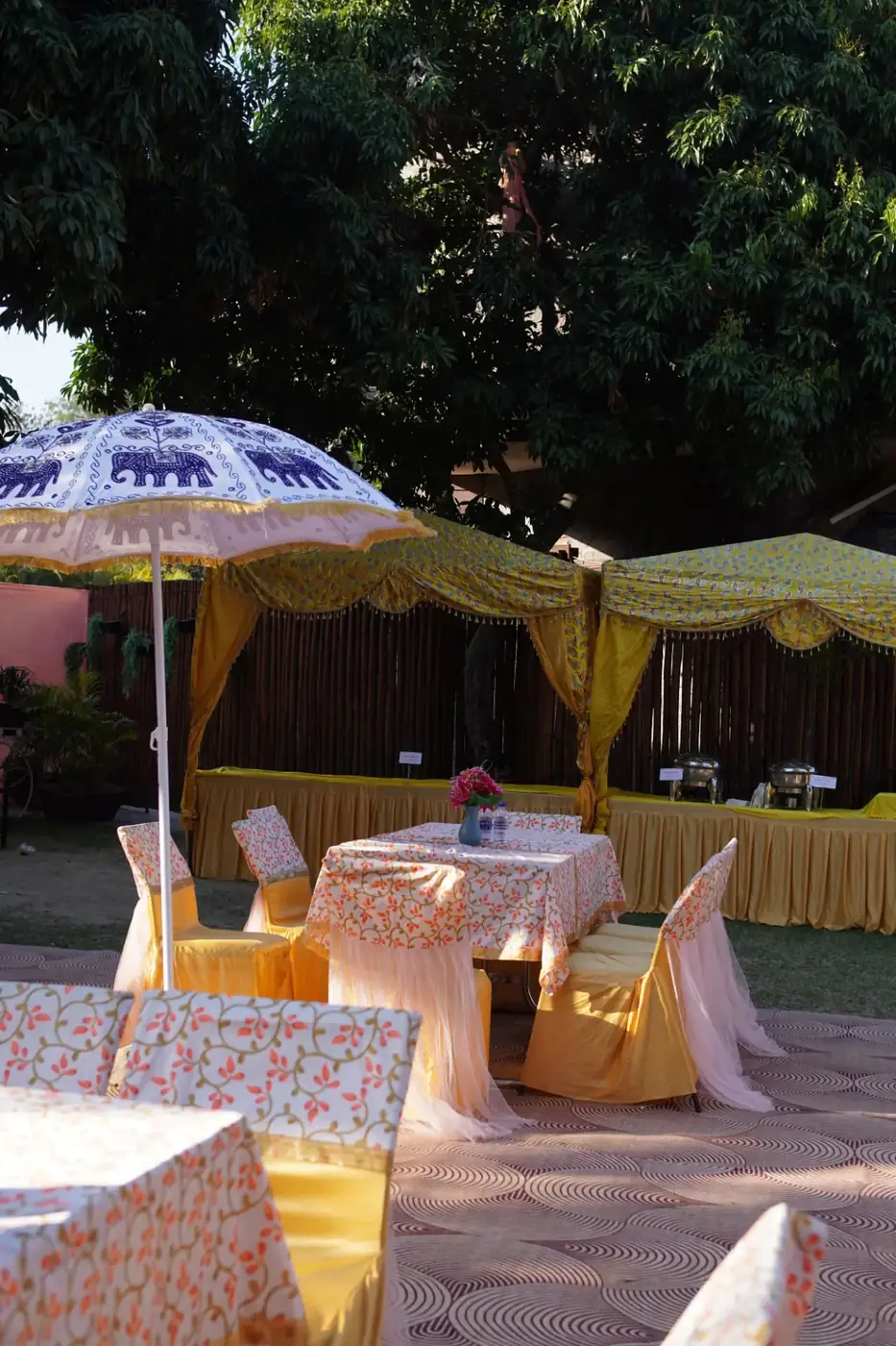 Haldi celebration at Spring Hill Resort
